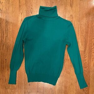 Zara Green Knit Turtle Neck Sweater